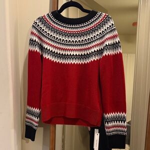 Reformation Sam Cashmere Fairisle Crew